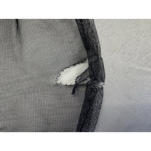 Dave & Johnny Y2K Vtg 90s 13/14 Black Babydoll Dress Gold Accent Maxi Whimsigoth - Picture 14 of 15